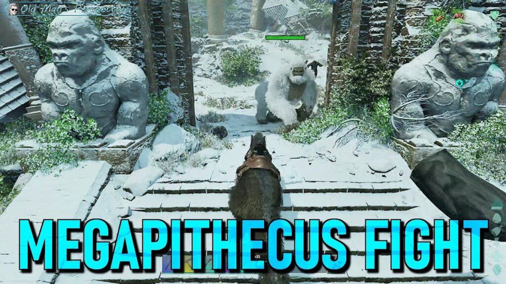 Ark Survival Ascended The Island Rex and Yuty vs Megapithecus
